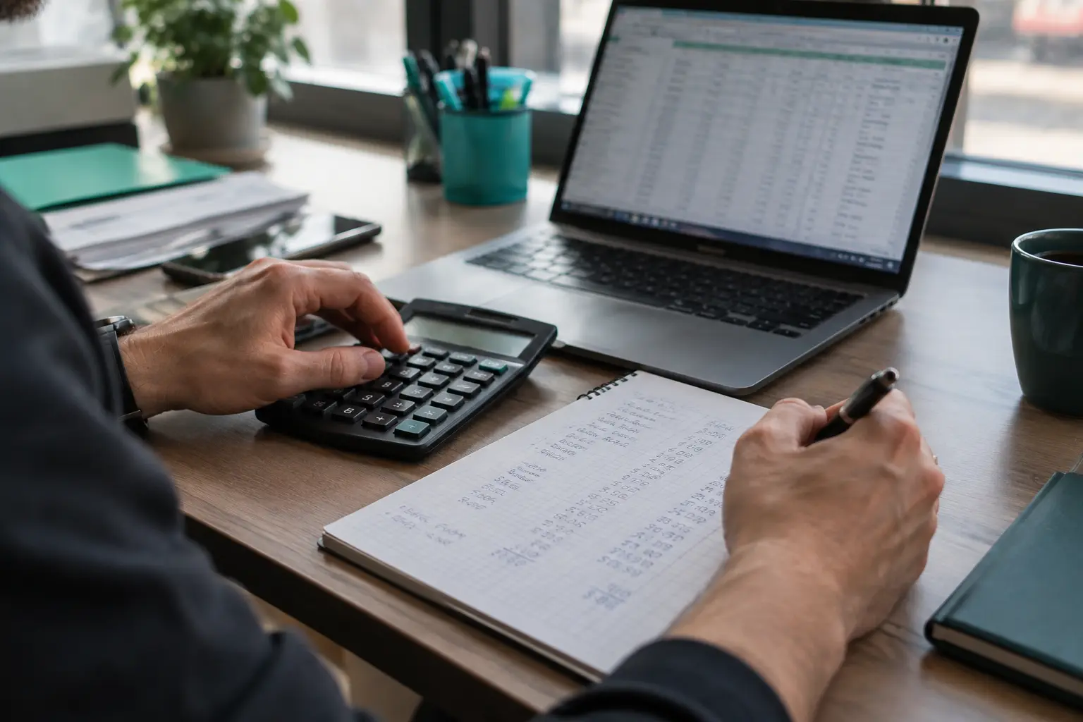 Расчёты за рабочим столом
